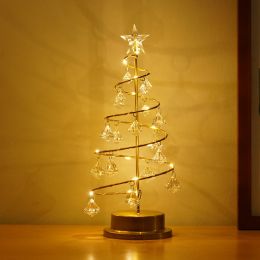 LED Diamond Star Christmas Tree Warm Lights Night Light Desk Table Lamp Bedroom Ornament Home Decoration Supplier