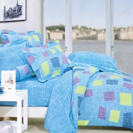 Blancho Bedding - [Sky Patch] 100% Cotton 4PC Comforter Set (Twin Size)