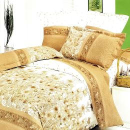 Blancho Bedding - [Field of Blossoms] 100% Cotton 4PC Comforter Set (Twin Size)