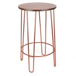 Gold End Table, Small Accent Table/Nightstand, Anti-Rust Sofa Snack Table, Waterproof Coffee Table for Living Room Bedroom Office, bearing 400 pounds