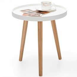 Fashion Simple Style Round Side Sofa Coffee Table (Type: Nightstand, Color: As Show The Photos)