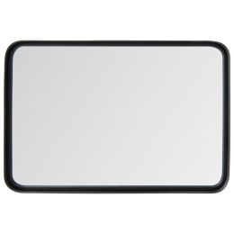 Rectangular Wall Mount Bathroom Mirror with Solid Steel Frame (size: S)